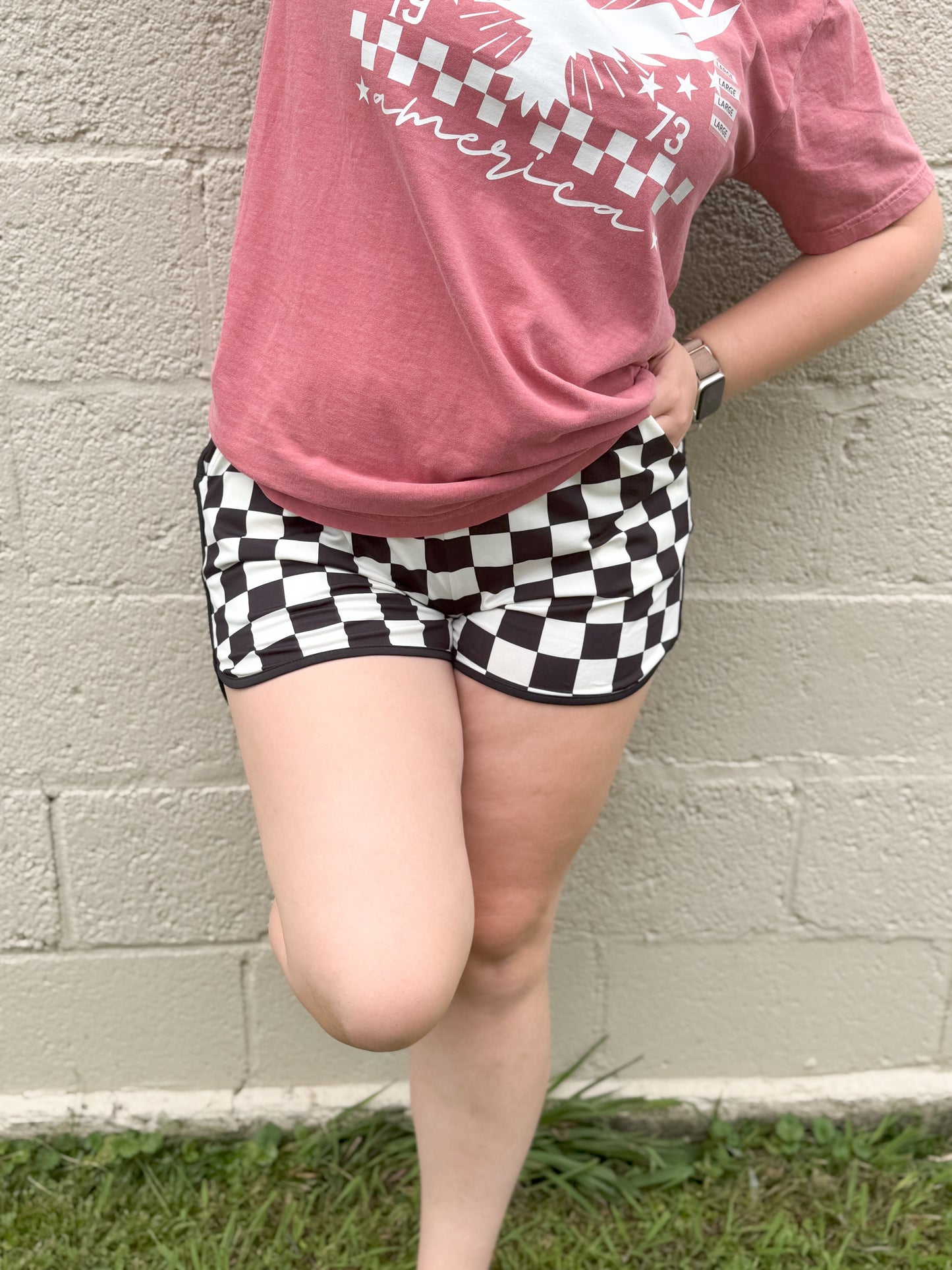 PREORDER Checkered Casual Shorts