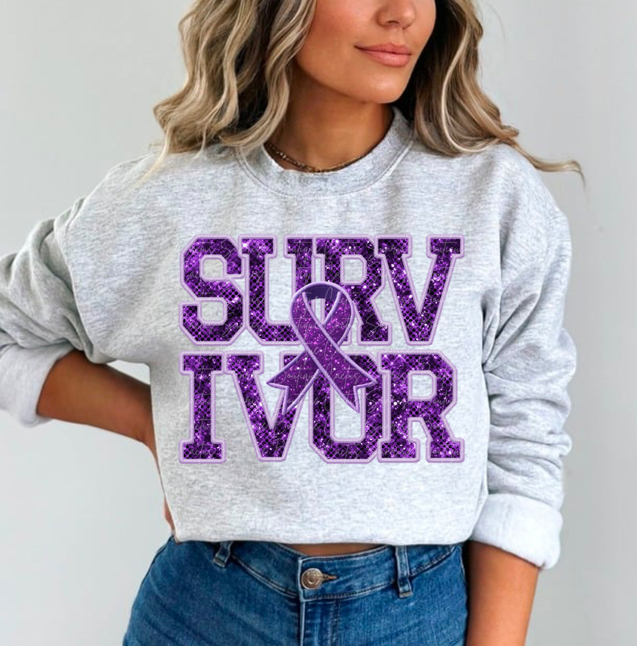 Survivor Purple DTF Transfer