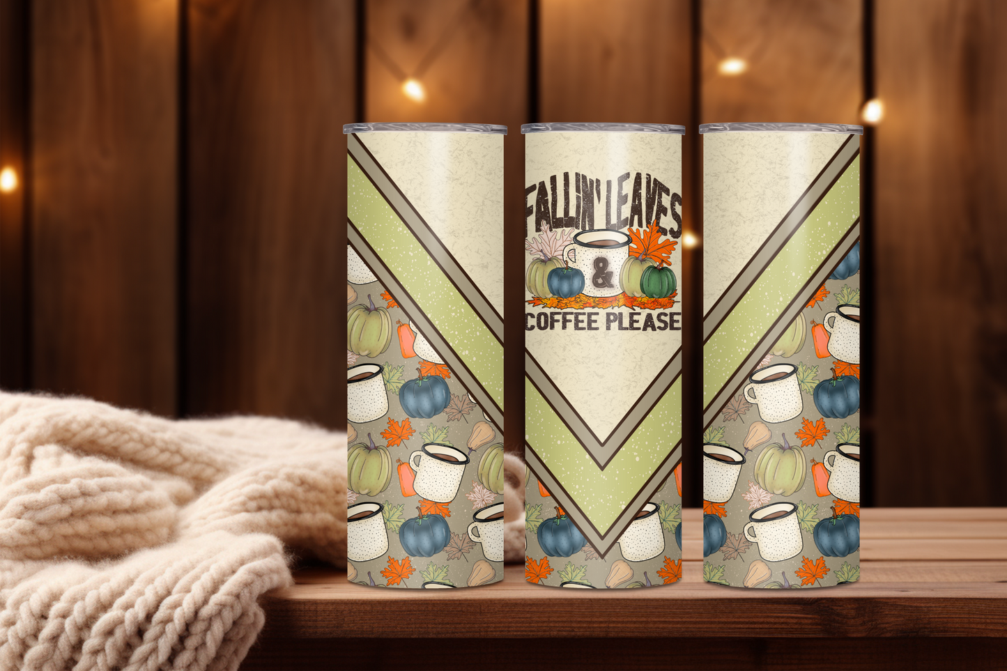 Fallin' Leaves & Coffee Please Tumbler