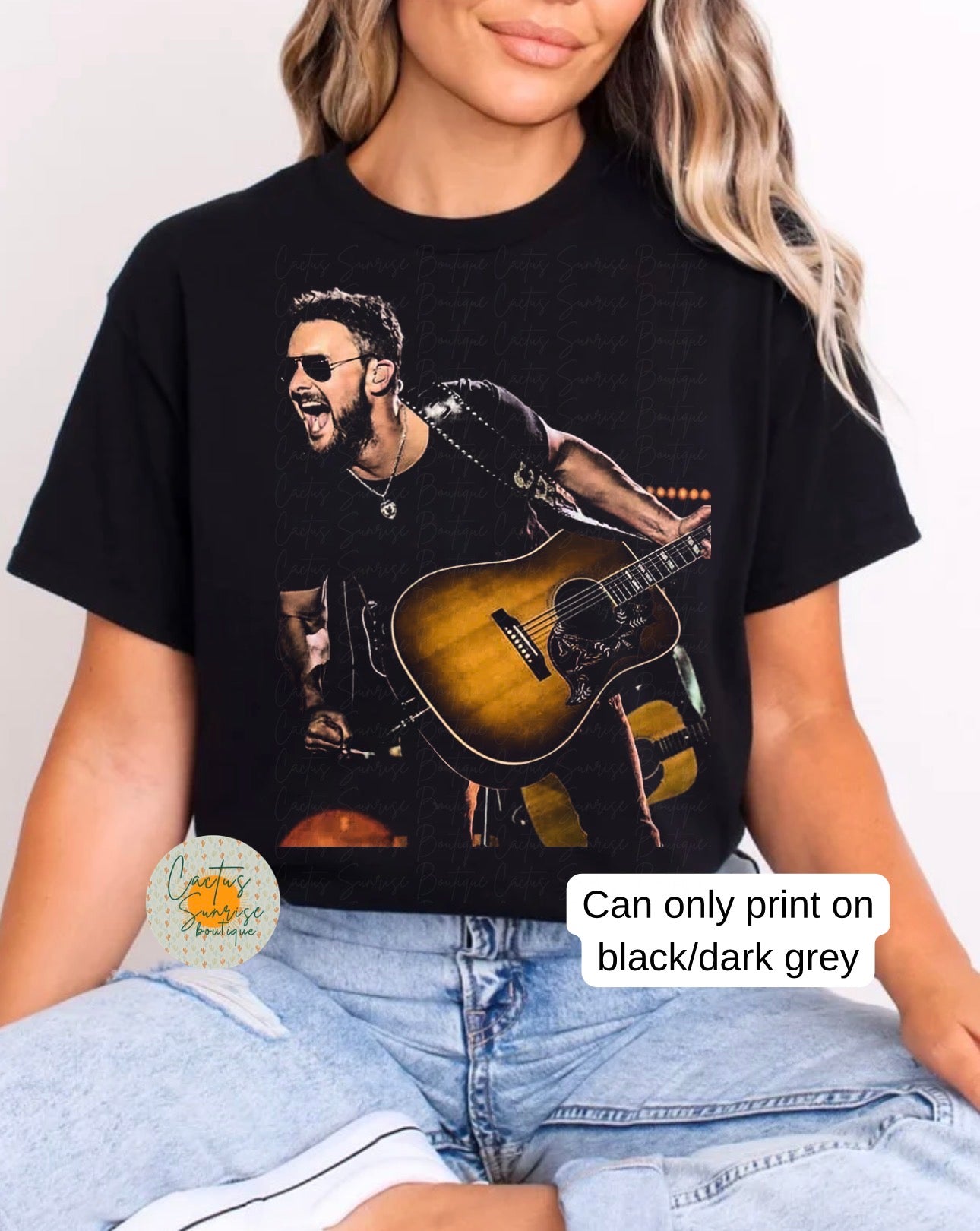 Eric C Half-Tone (only on black/dark grey apparel)