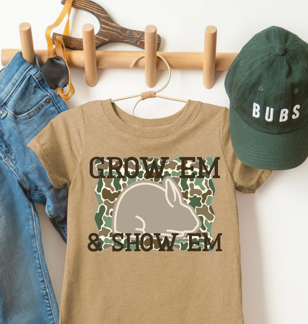 Grow em & show em Camo- Rabbit