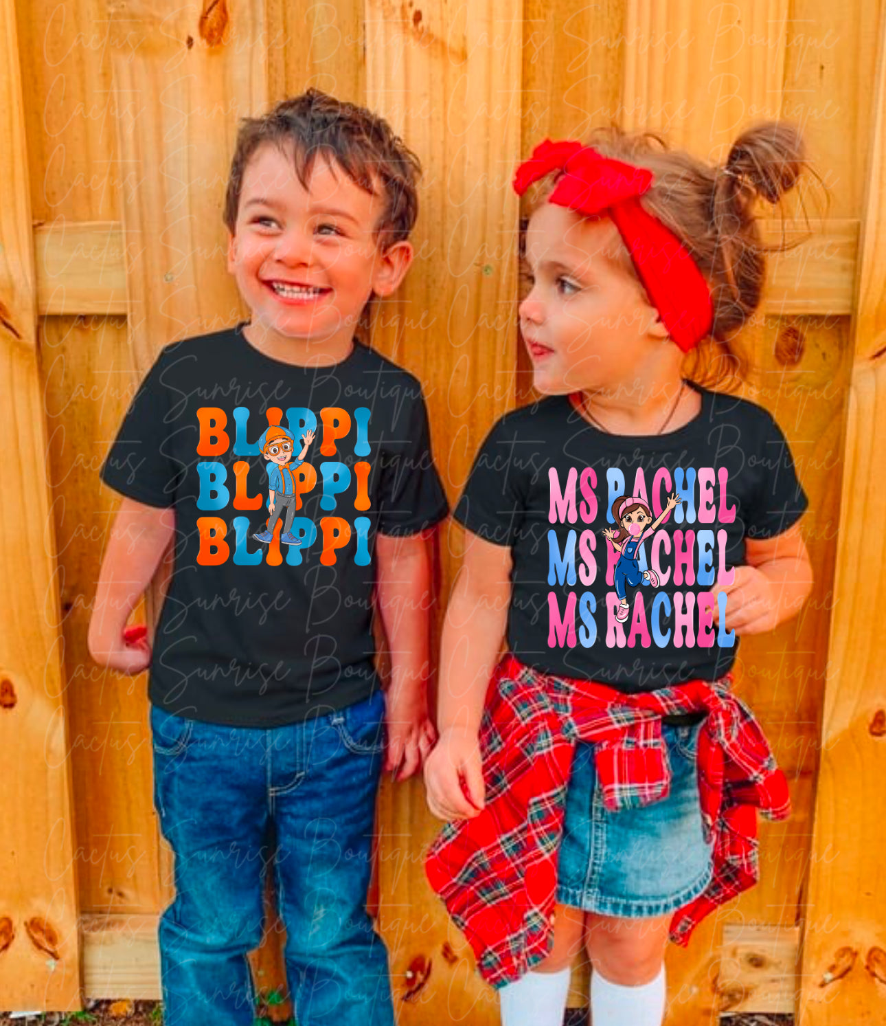 Stacked Characters (many options) Youth/Toddler/Onesie Tee