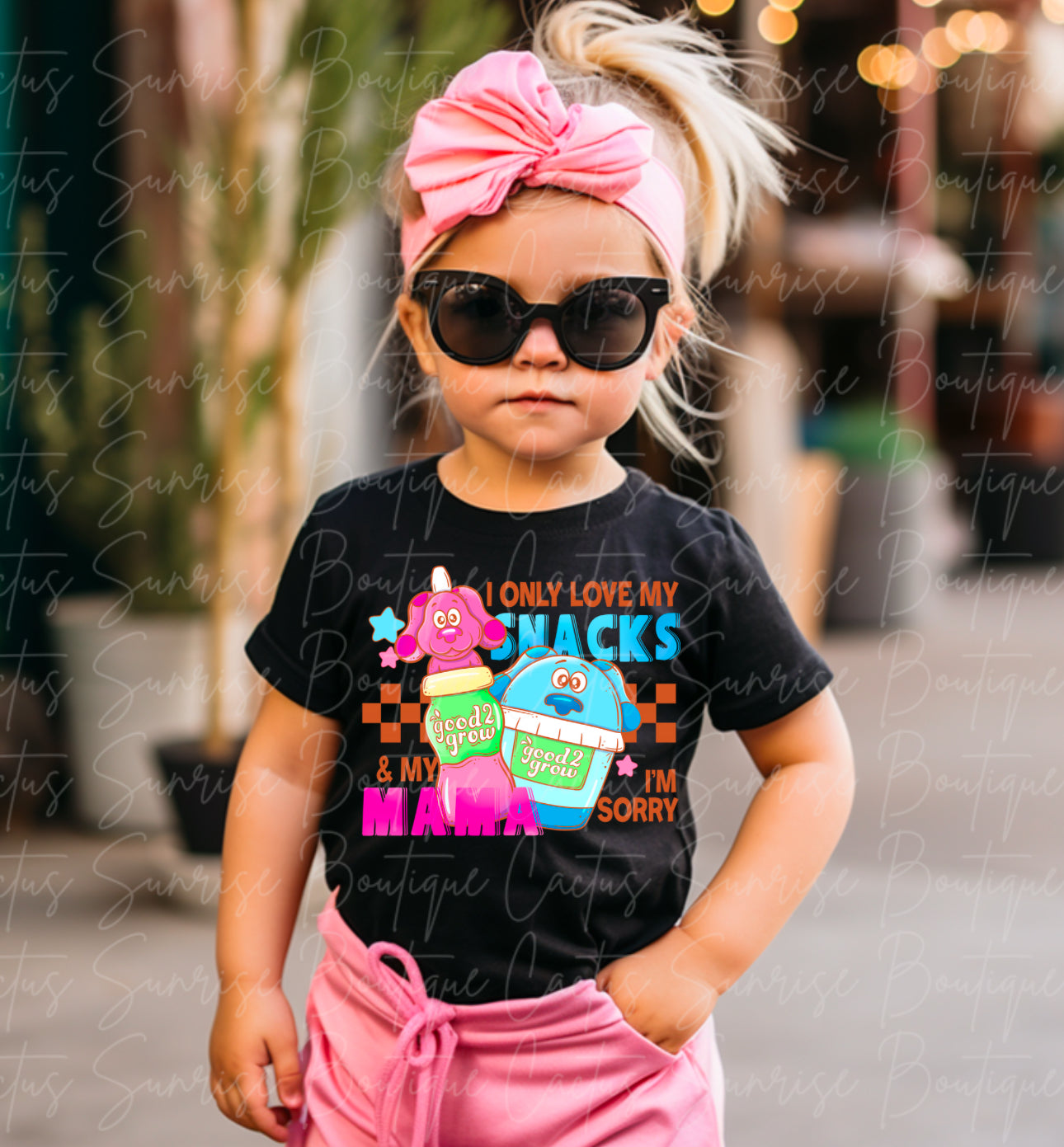 Love snacks & my mama (2 options) Youth/Toddler/Onesie Tee