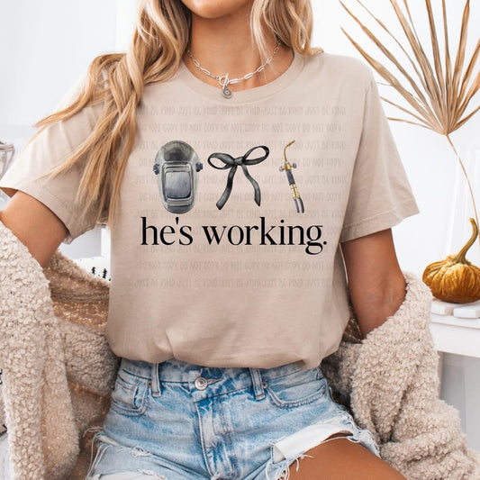 He’s working weld 3 DTF Transfer