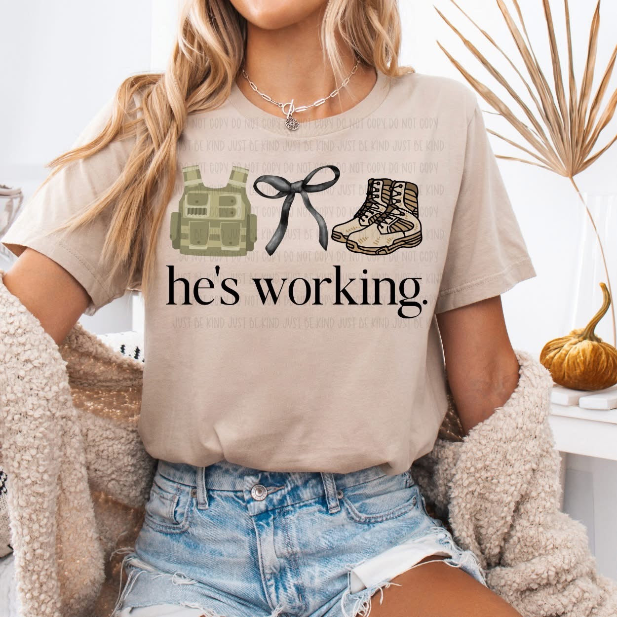 He’s working military DTF Transfer