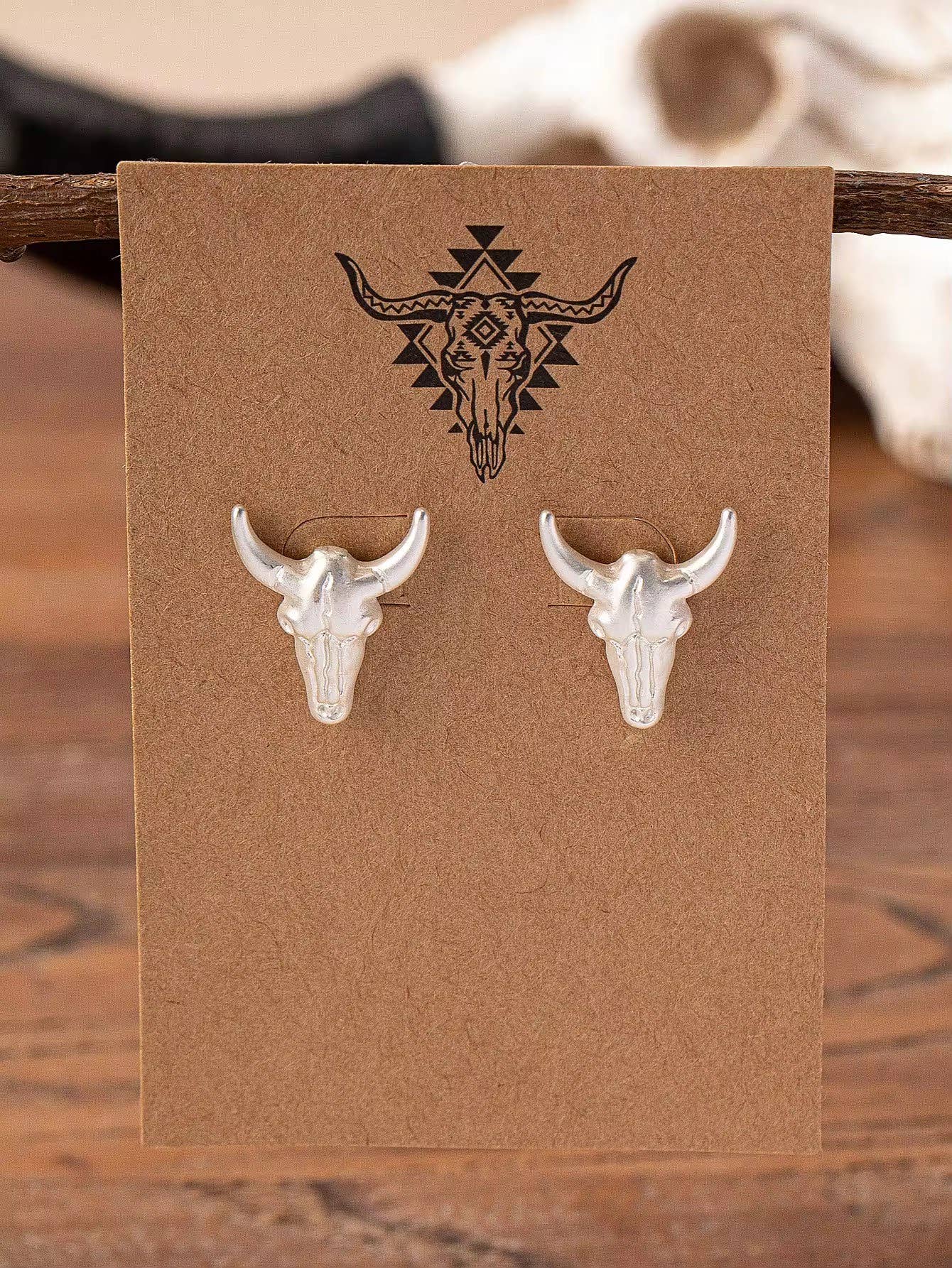South Western Studs- Bull / Longhorn stud earrings