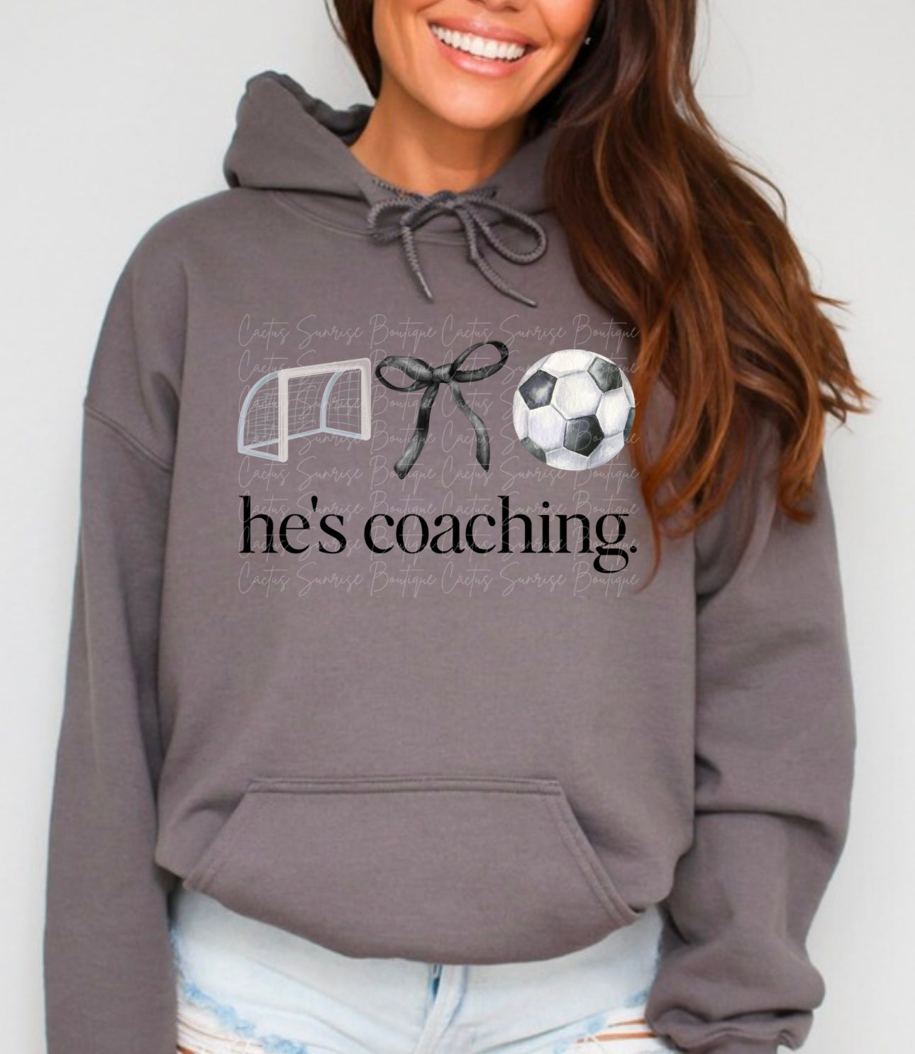 He’s Coaching Soccer