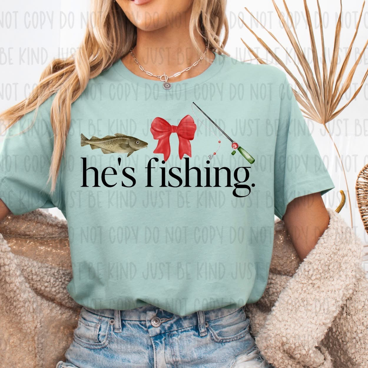 He’s Fishing DTF Transfer