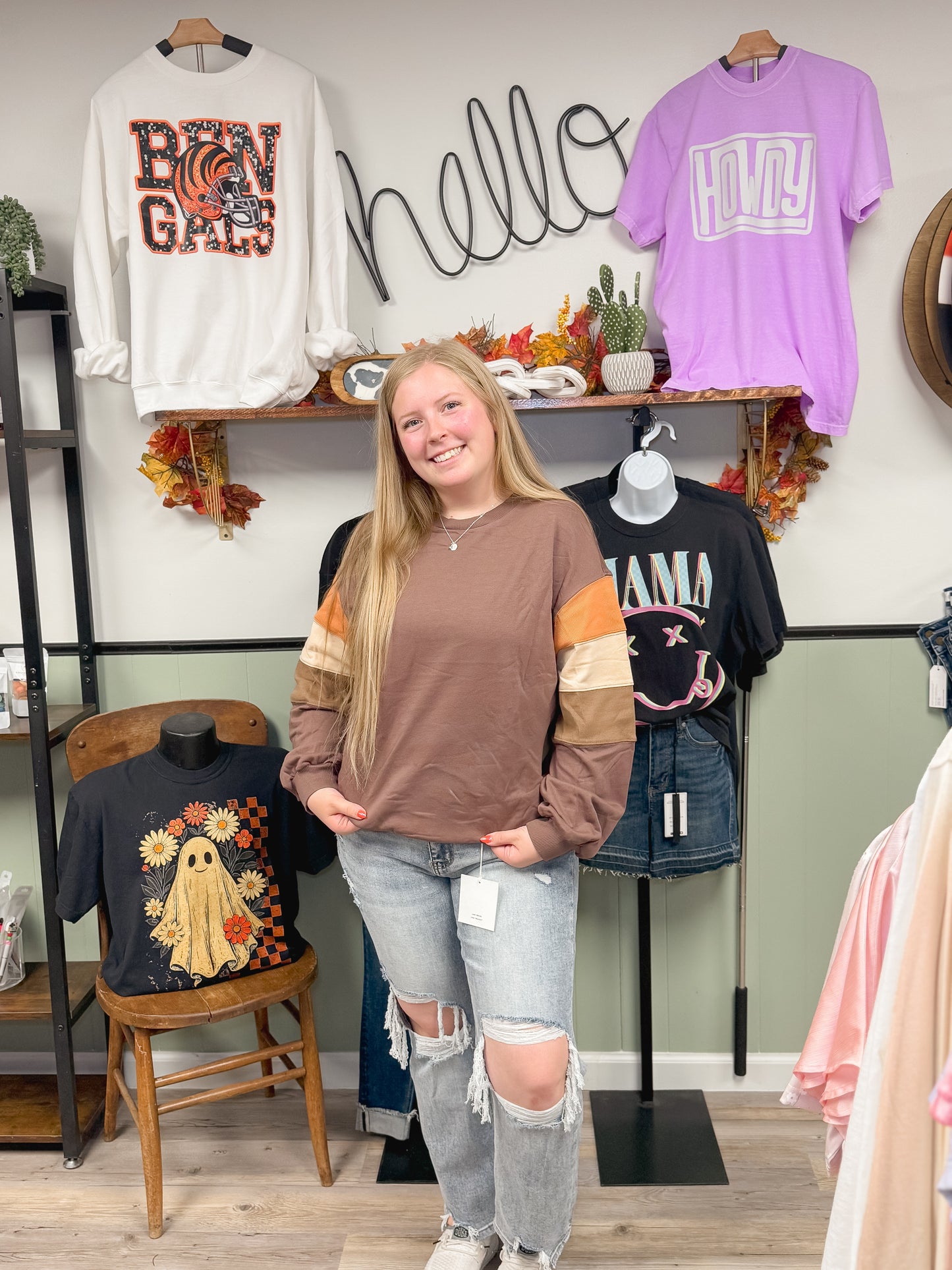 Colorblock Pullover Sweatshirt