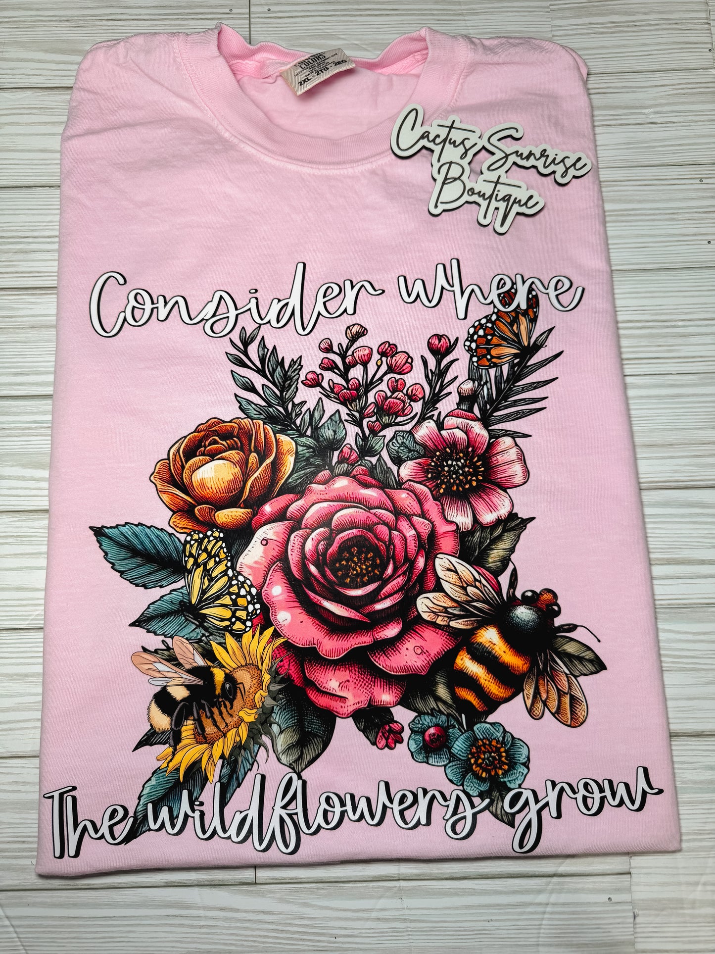 Consider where the wildflowers grow