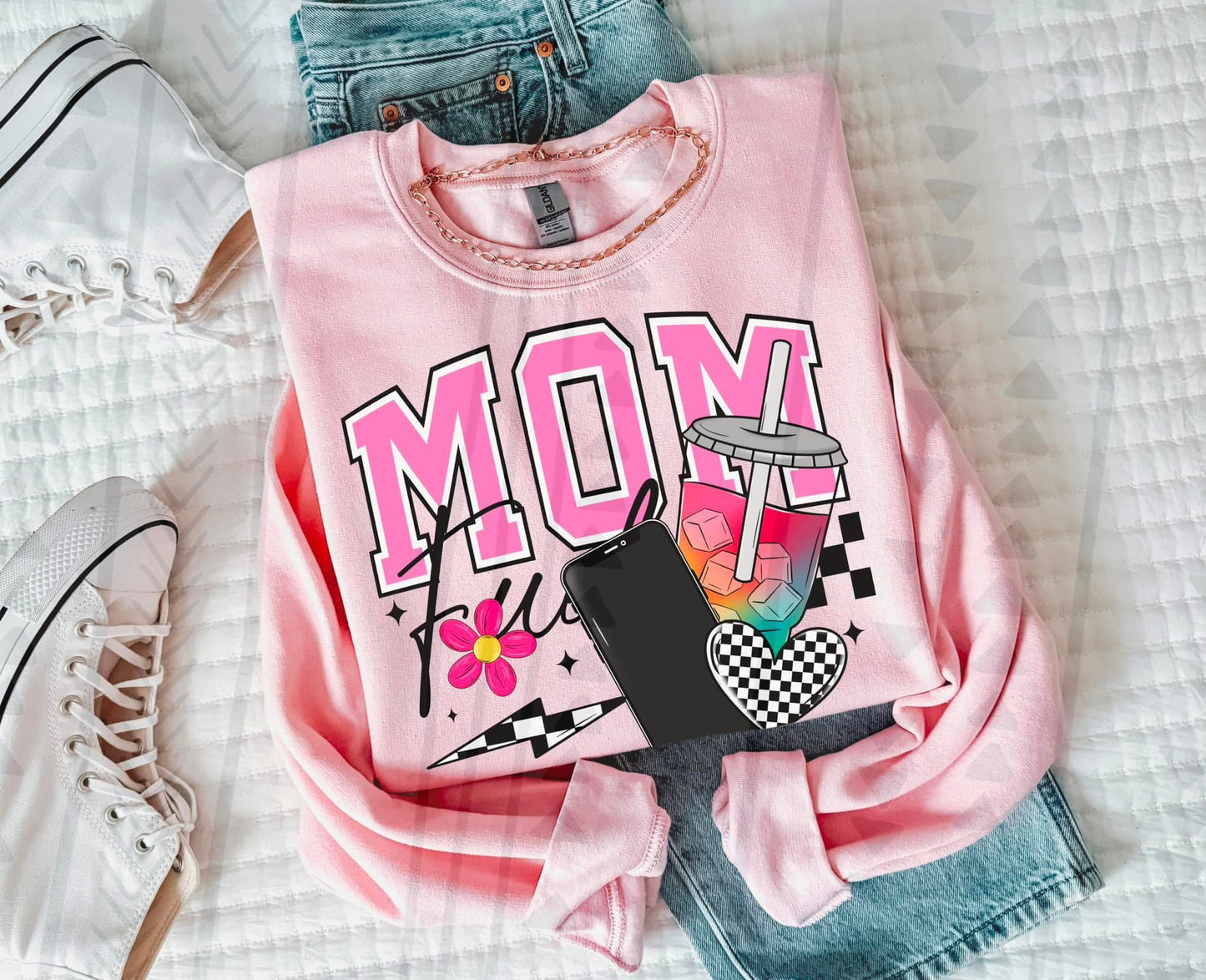 Mom Fuel Iced Drink DTF Transfer