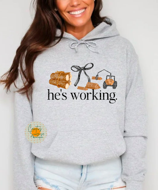 He’s working logger