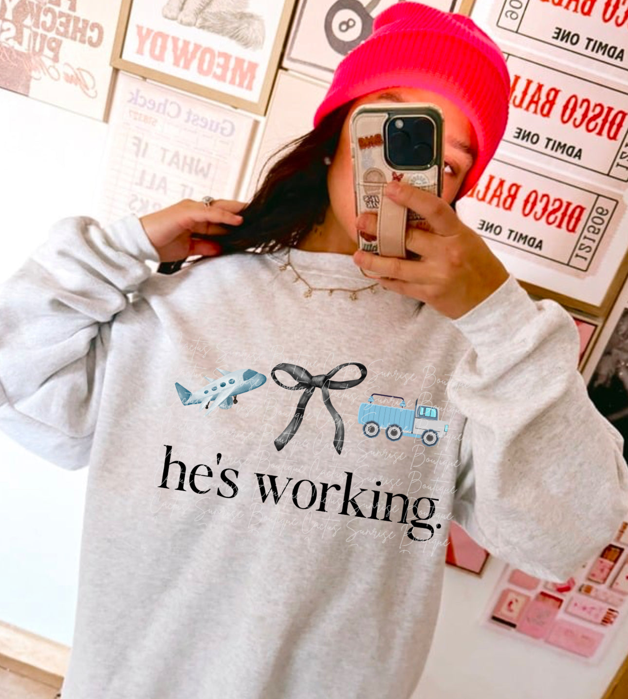 He’s working airplane fueler DTF Transfer