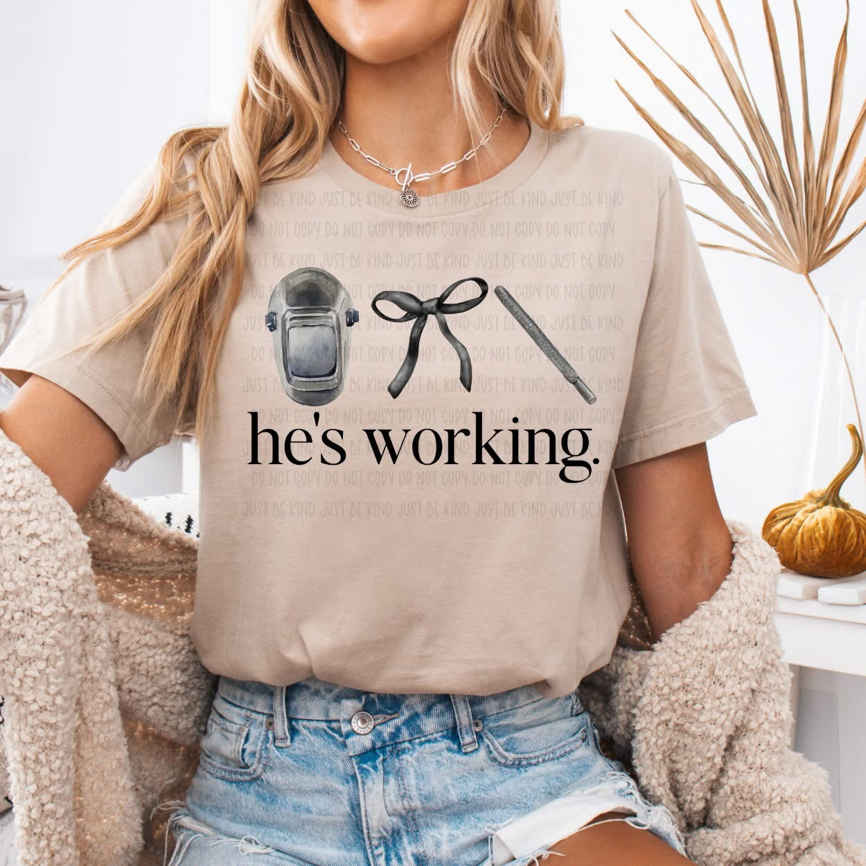 He’s working weld 2 DTF Transfer