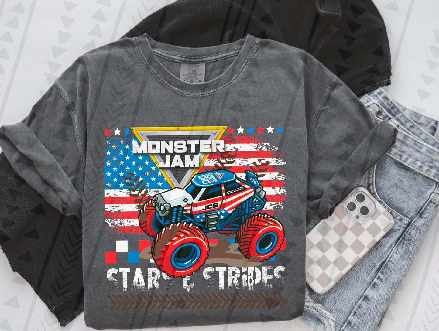 MJ Stars & Stripes Youth/Toddler/Onesie Tee (you pick truck)