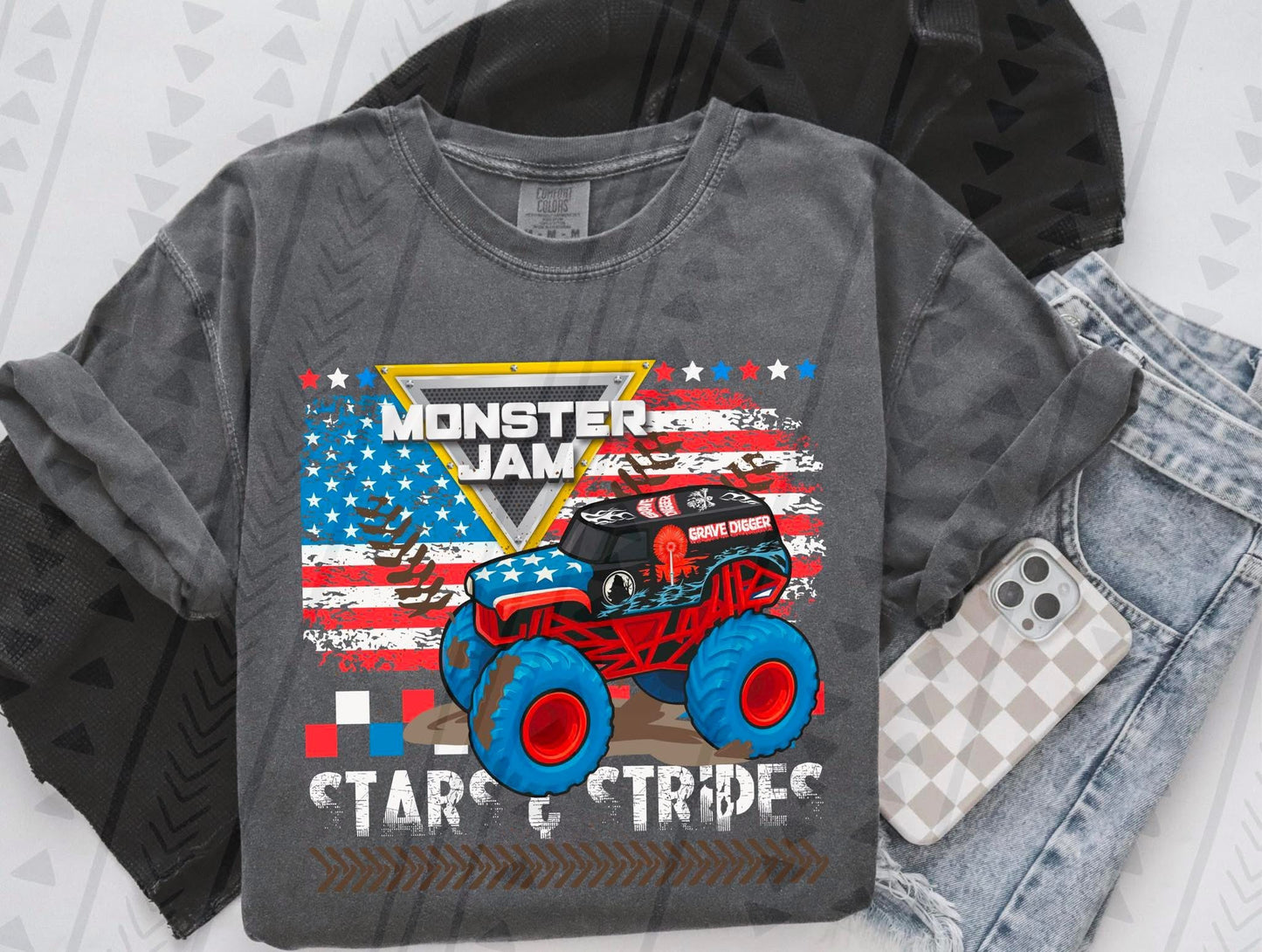 MJ Stars & Stripes Youth/Toddler/Onesie Tee (you pick truck)