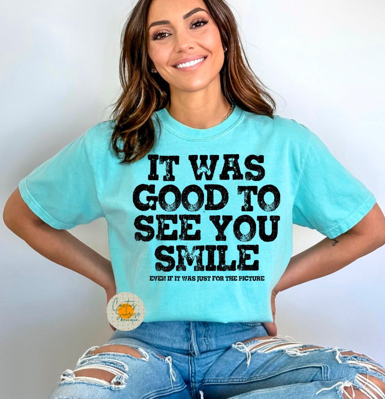 It was good to see you smile distressed -MW
