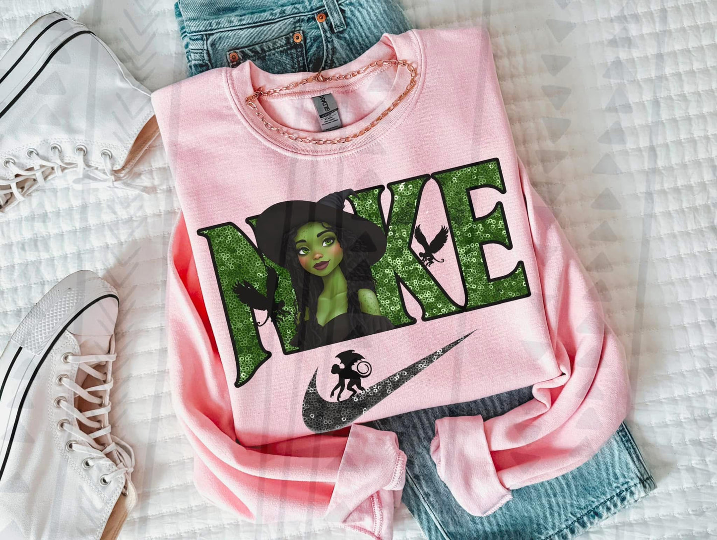 Wicked Swoosh Elphaba DTF Transfer