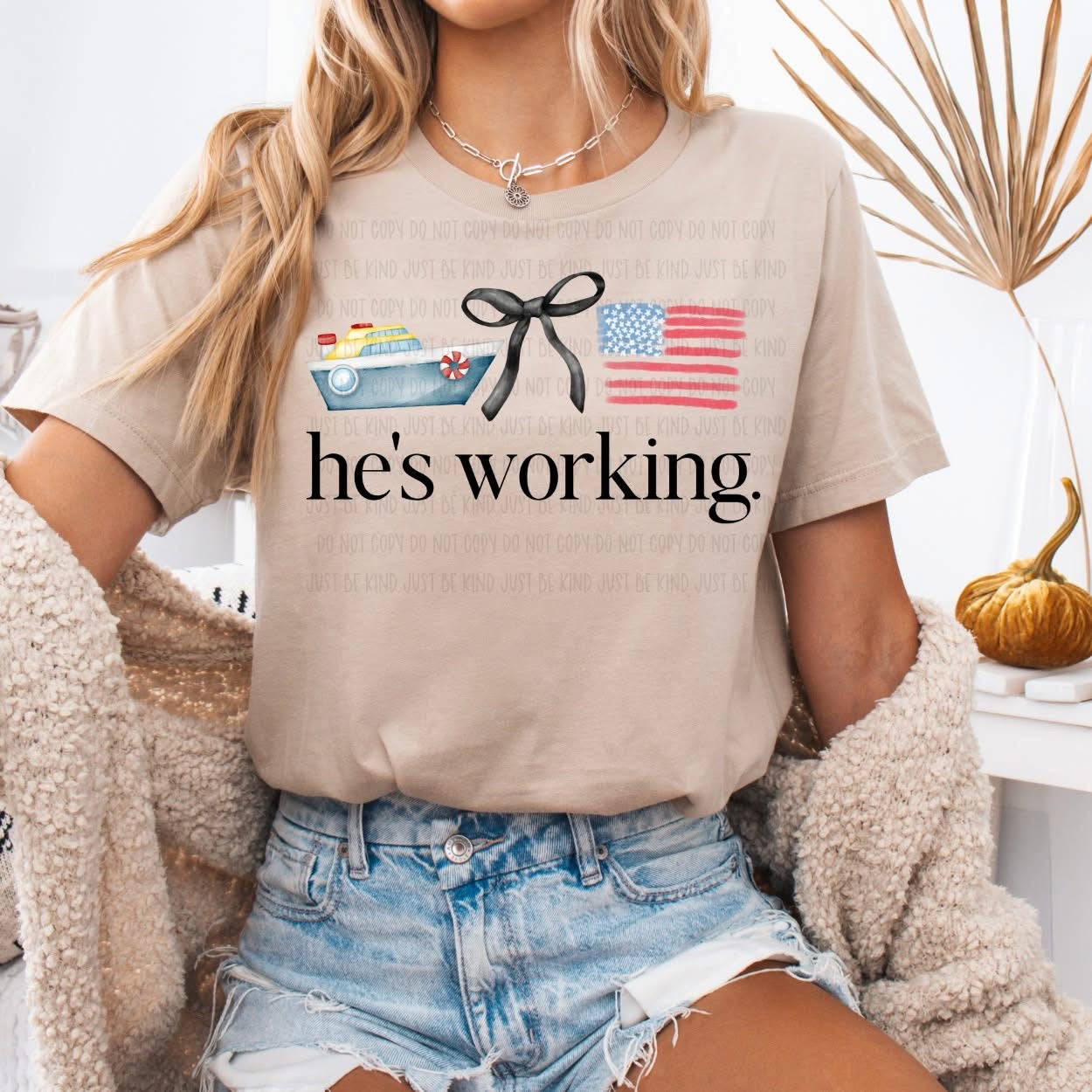 He’s working Coastguard 2 DTF Transfer