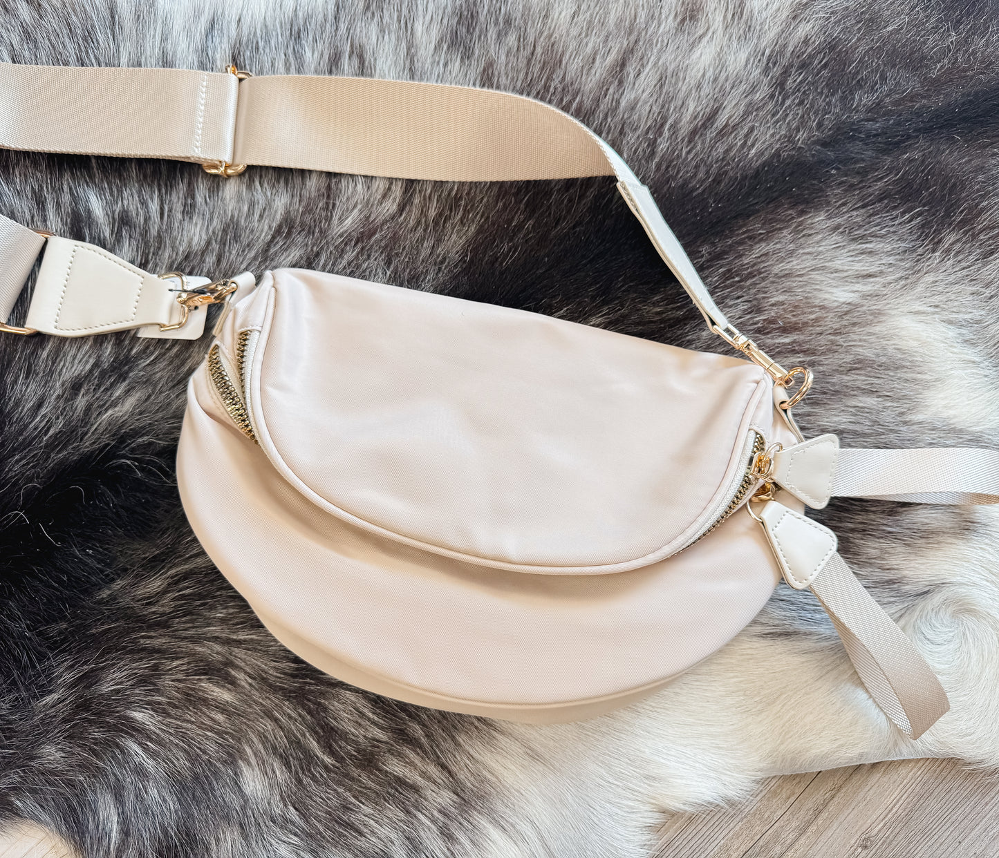 Nylon Double Zip Bum Bag #802