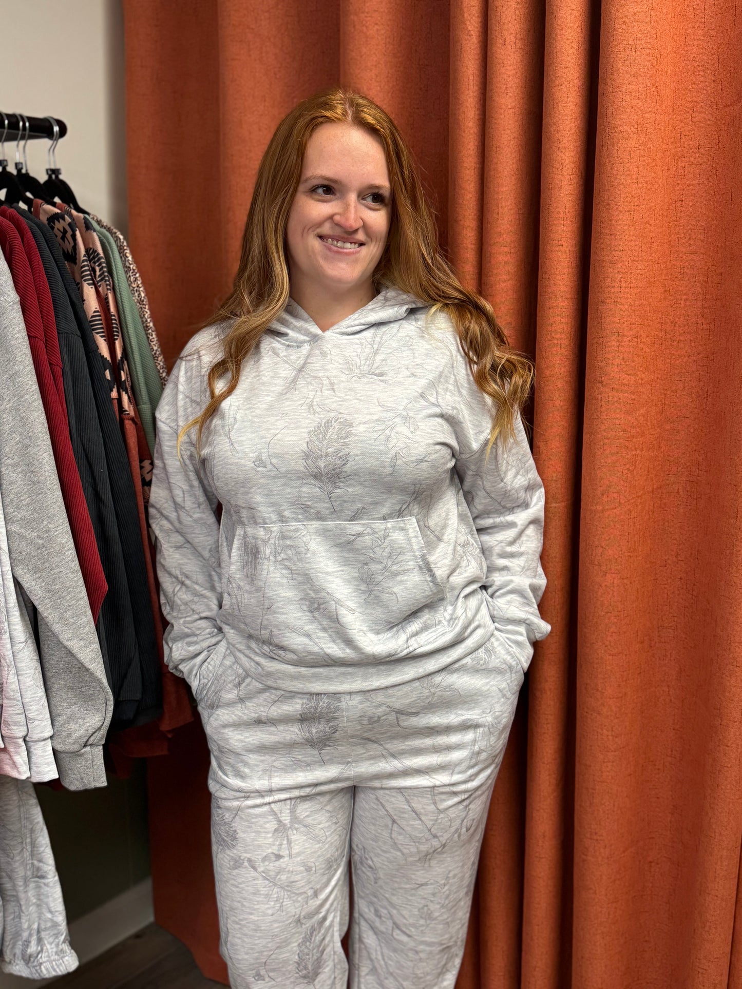 2 piece hooded sweat set