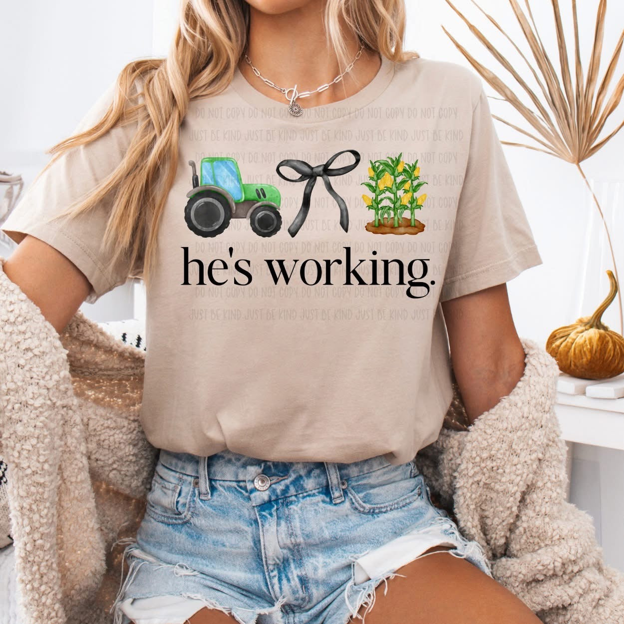 He’s working farm 3 DTF Transfer