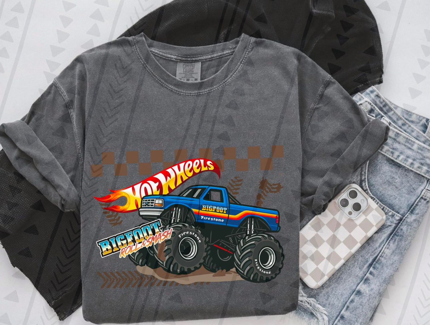 Hot Wheels MJ Youth/Toddler/Onesie Tee (you pick truck)