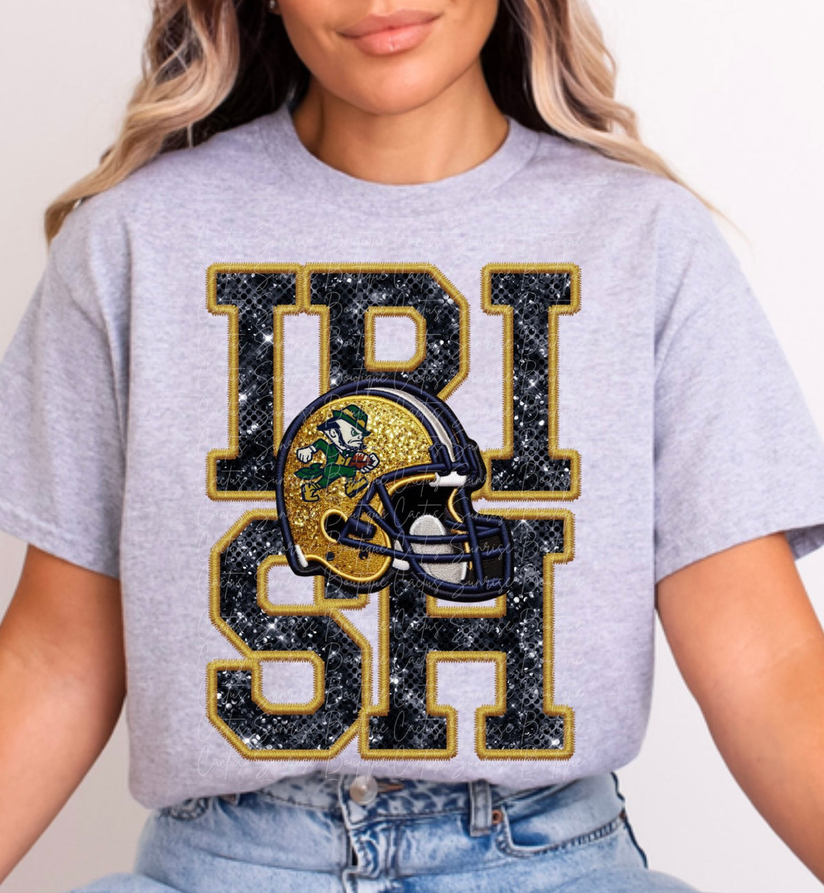 Irish Football Faux Sequins