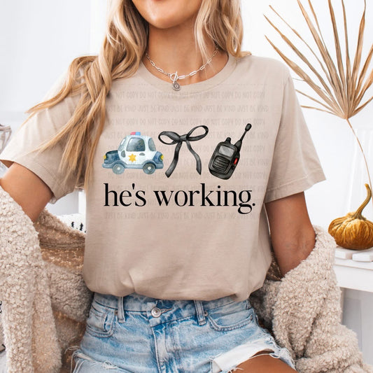 He’s working police 1