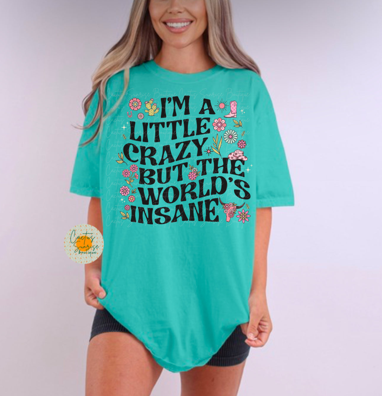 I’m a little crazy but the world’s insane -MW