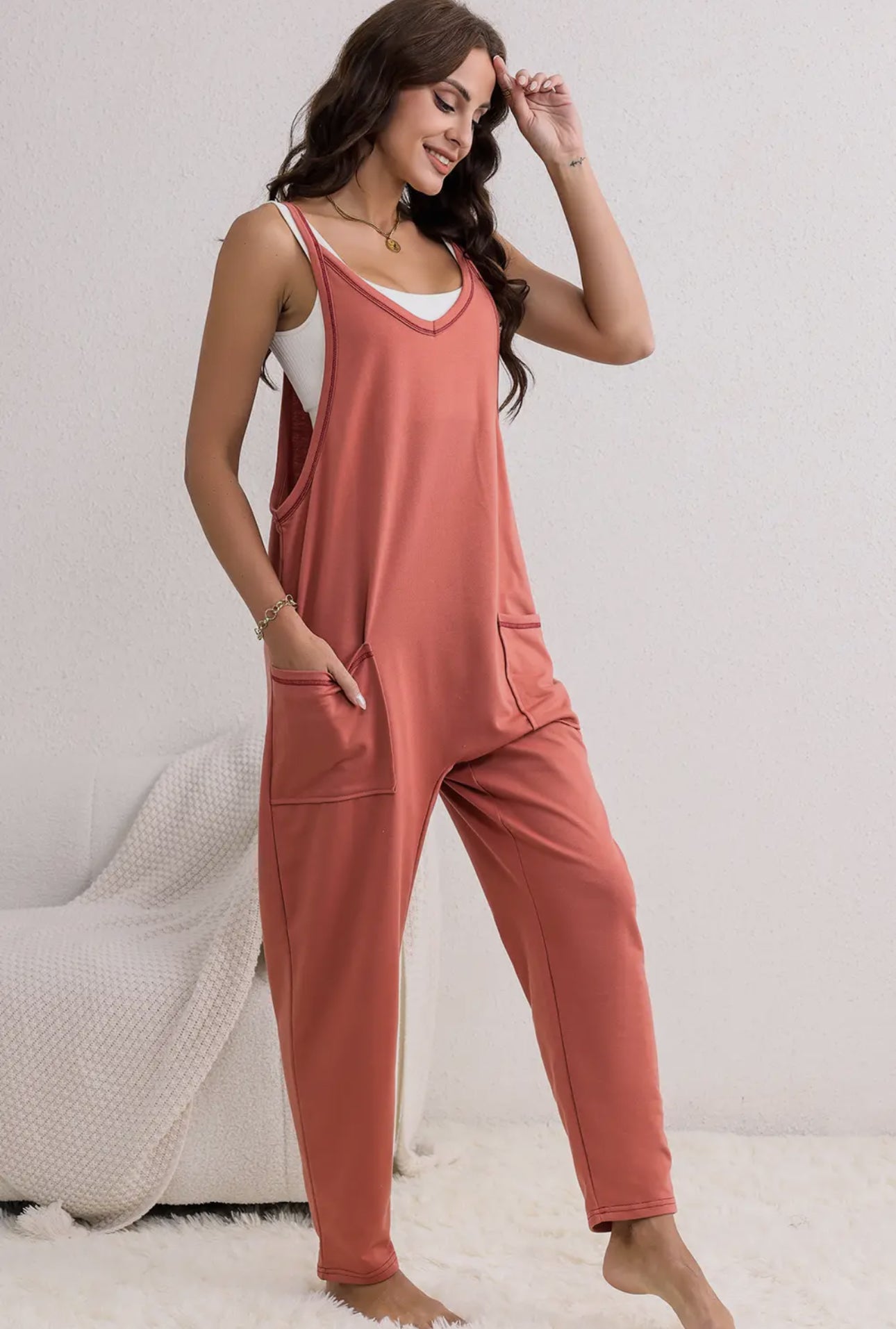 Sleeveless Jumper with Pockets