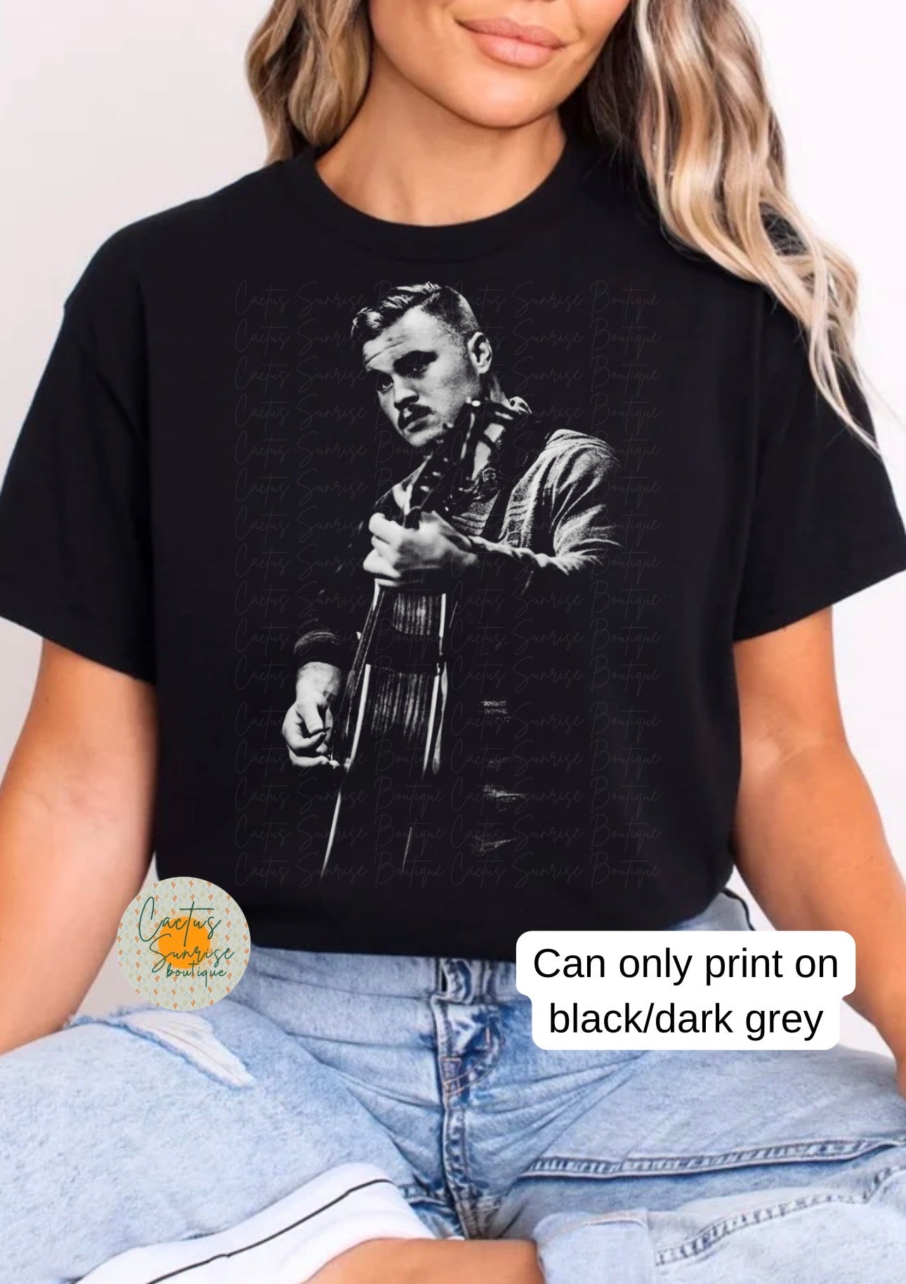 Zach B Half-Tone (only on black/dark grey apparel)