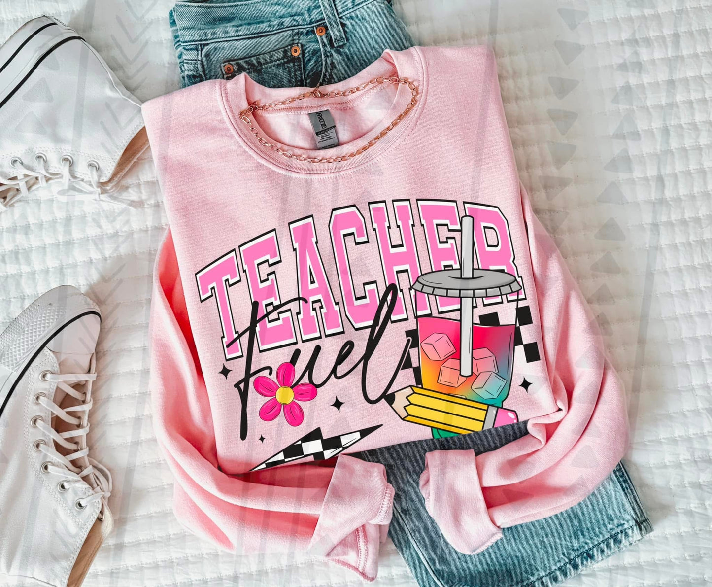 Teacher Fuel Iced Drink DTF Transfer