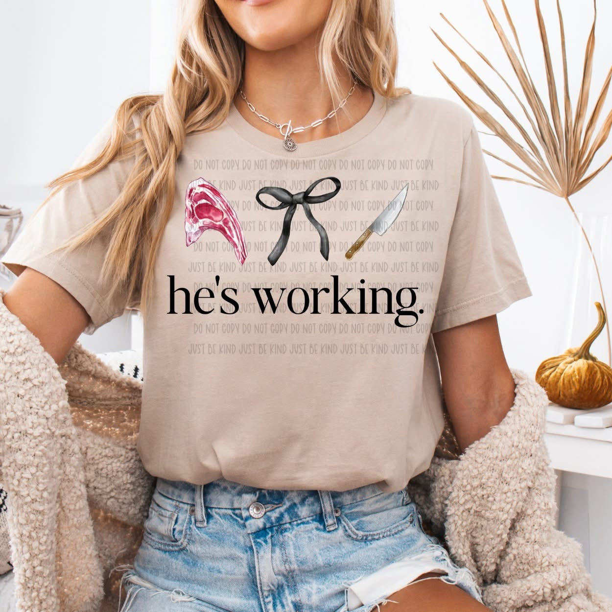 He’s working Butcher DTF Transfer