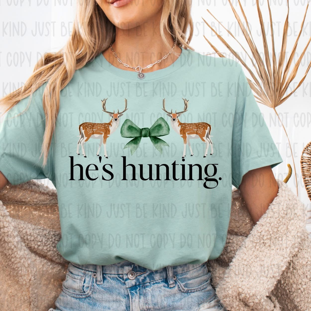 He’s Hunting Deer DTF Transfer