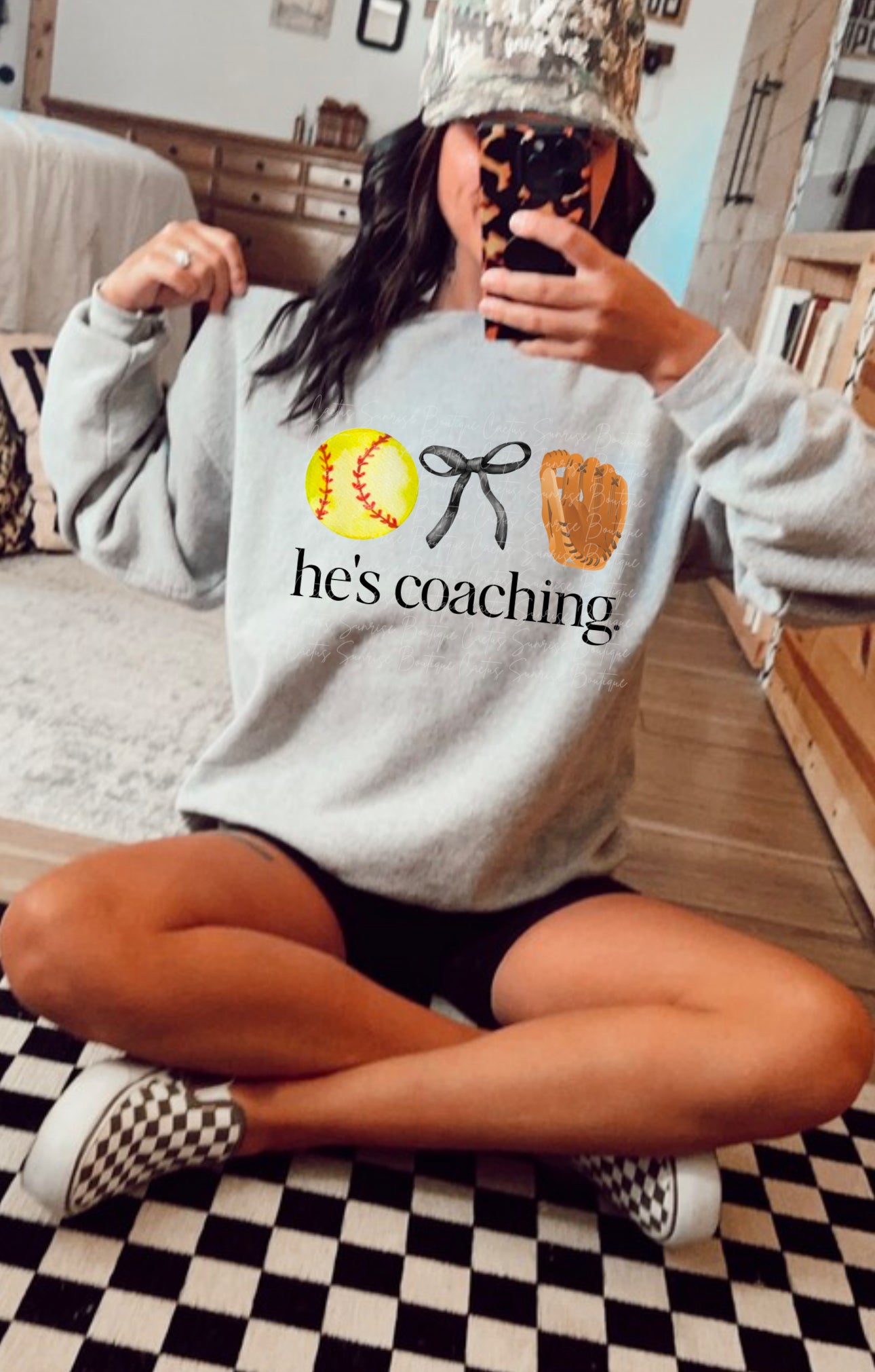 He’s Coaching Softball