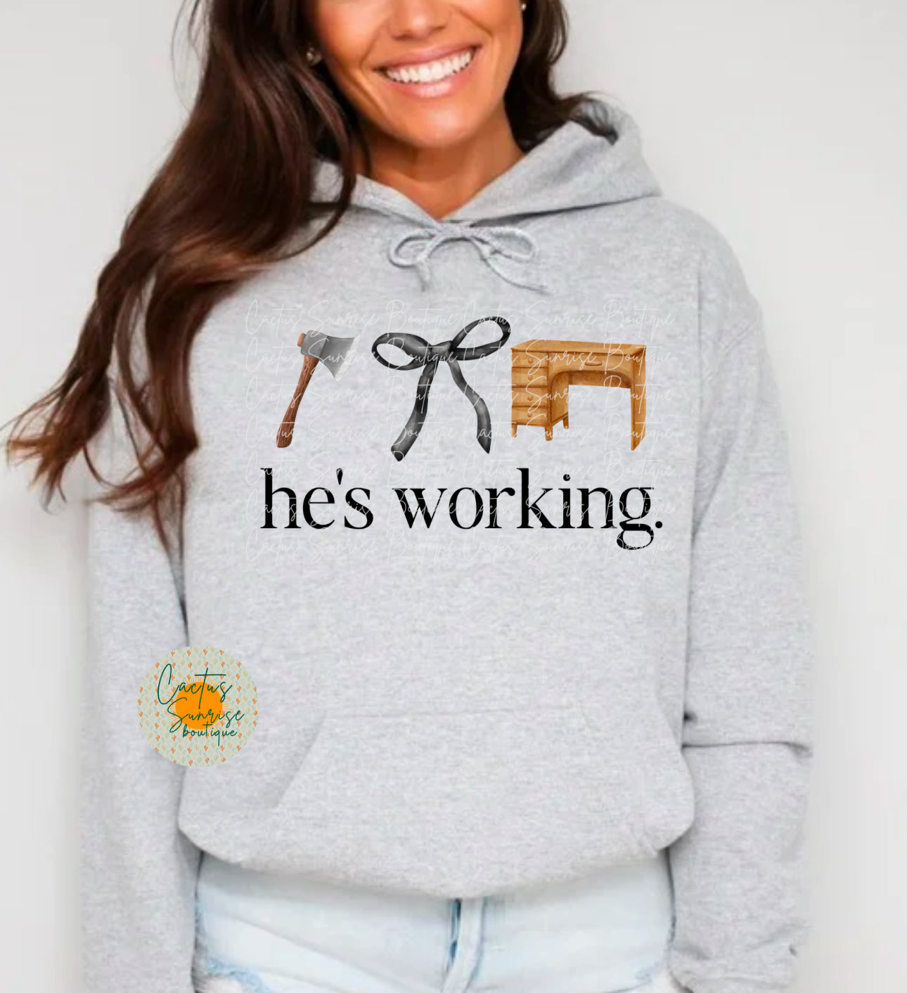 He’s working Woodworker DTF Transfer