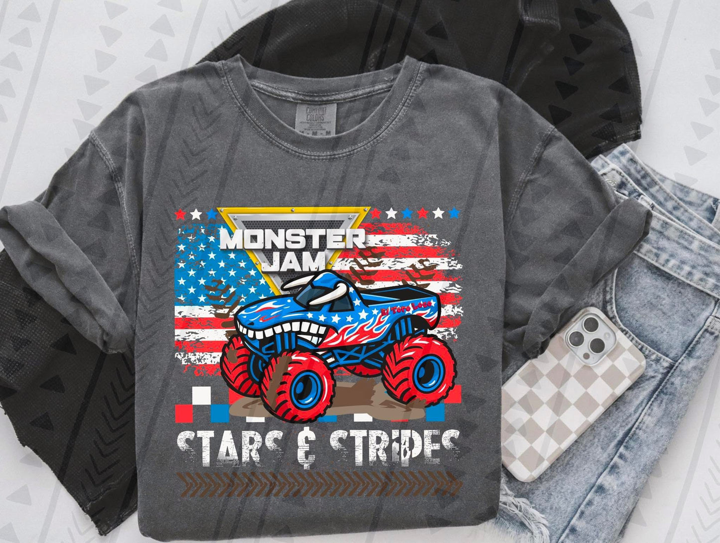 MJ Stars & Stripes Youth/Toddler/Onesie Tee (you pick truck)