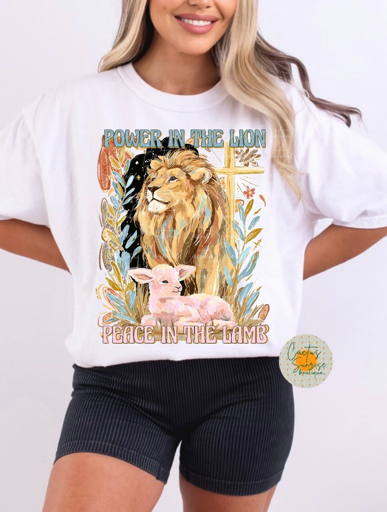 Power in the lion peace in the lamb – Cactus Sunrise Boutique