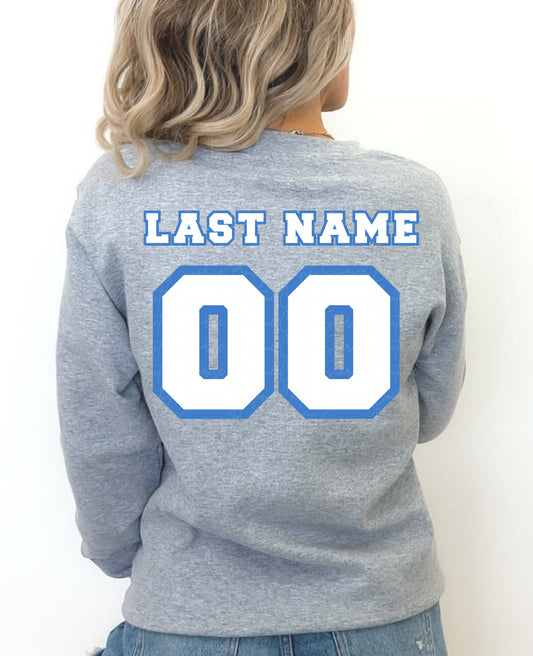Lightning Baseball Back Name/Number