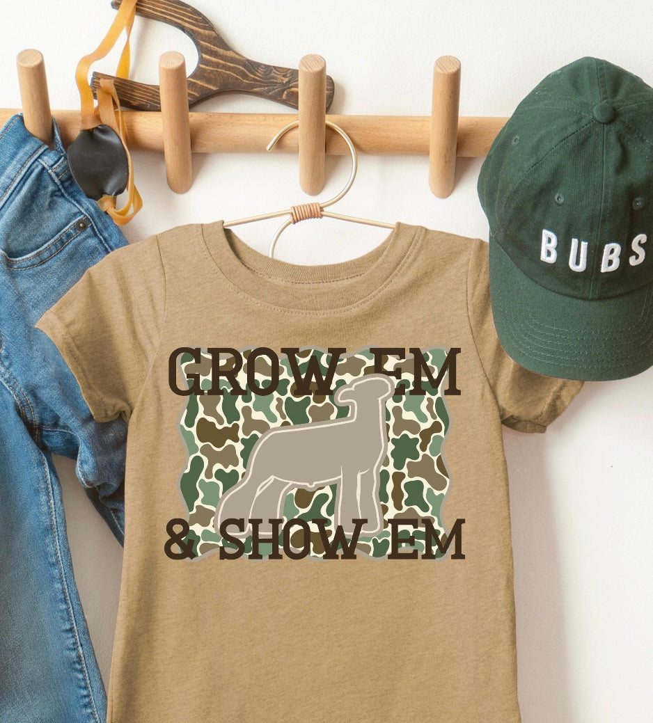 Grow em & show em Camo- Lamb