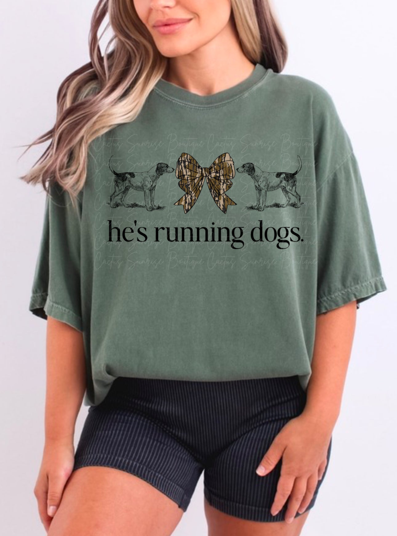 He’s running dogs DTF Transfer