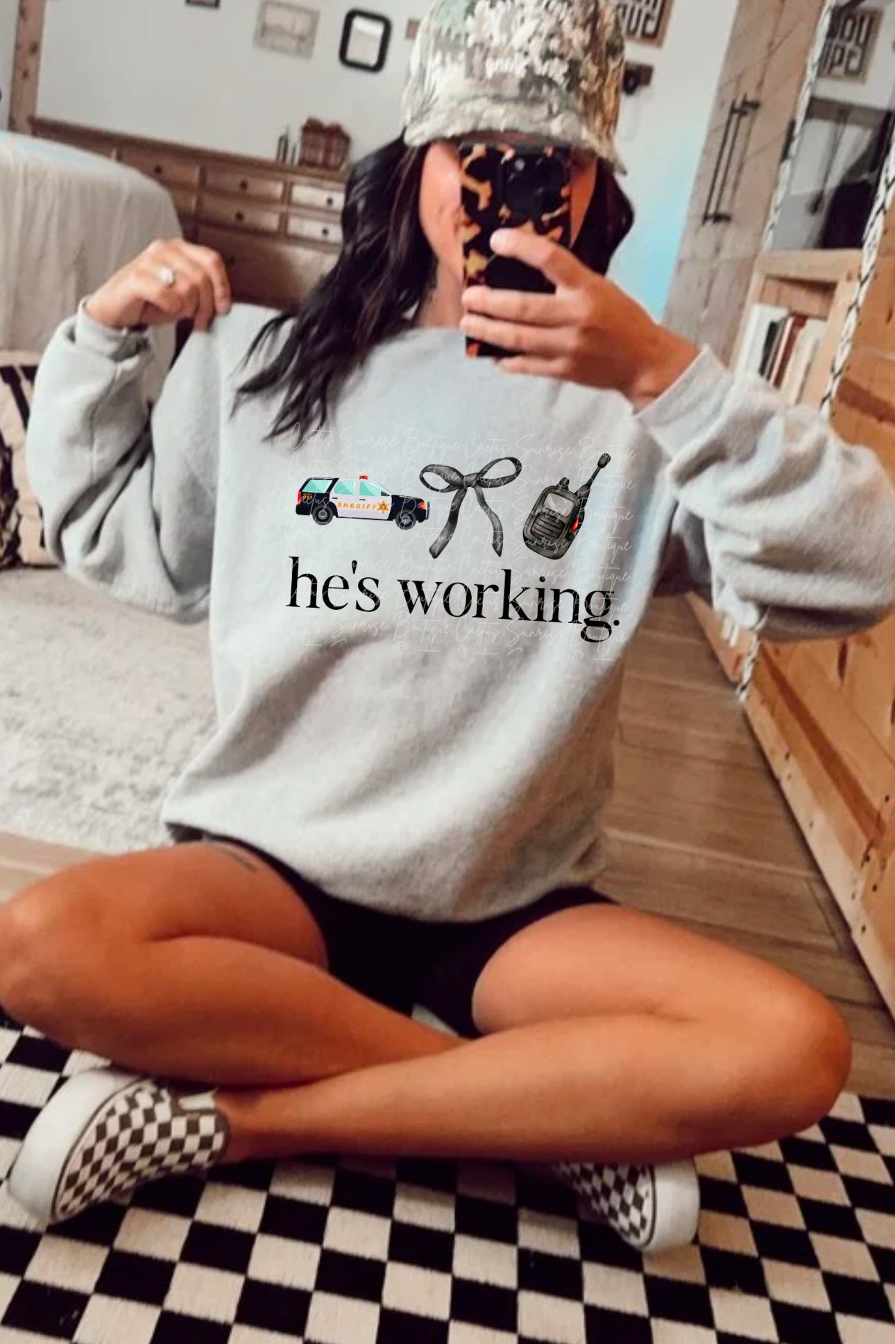 He’s working- Sheriff