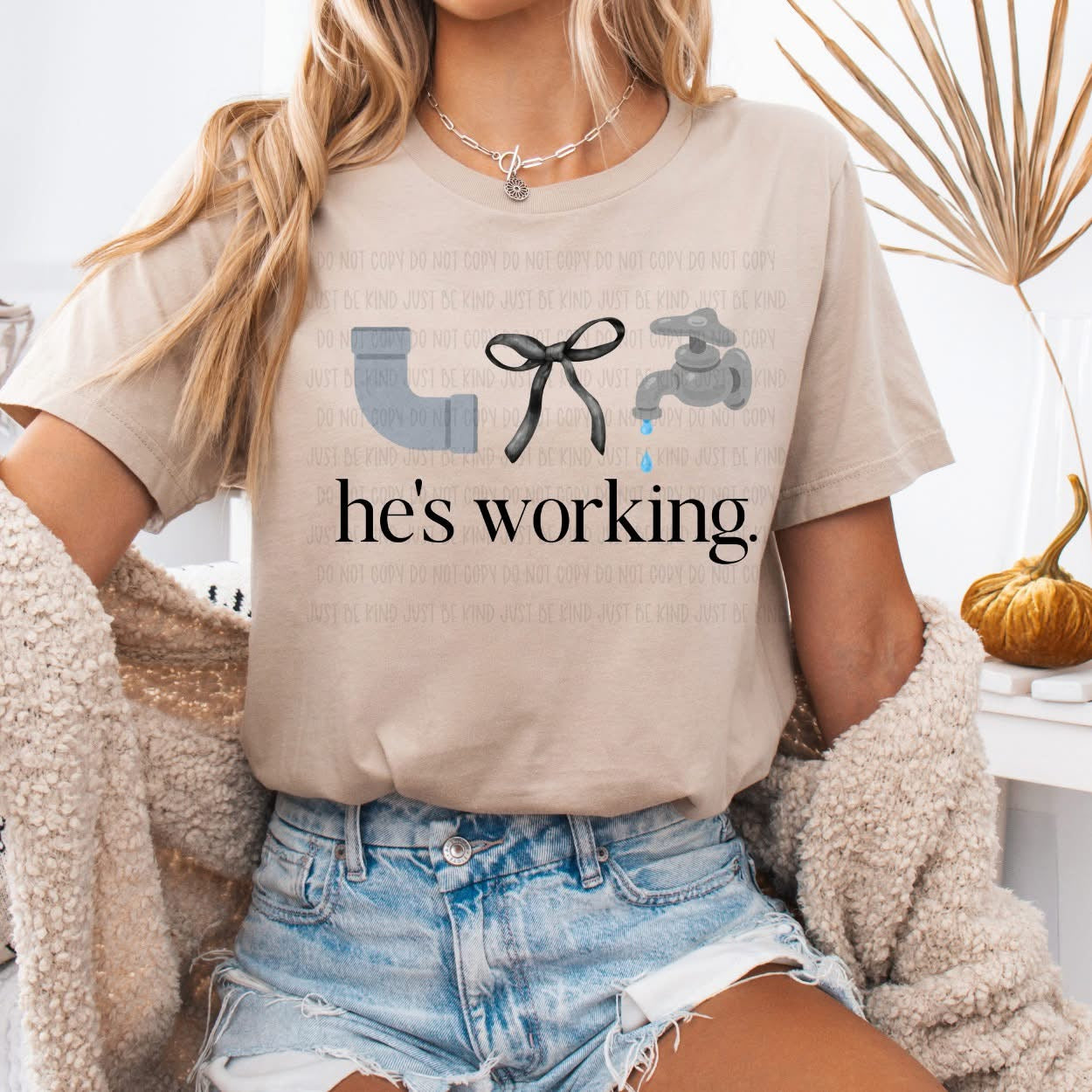 He’s working pipefitter DTF Transfer