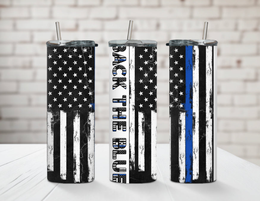 Back the Blue 20oz Tumbler