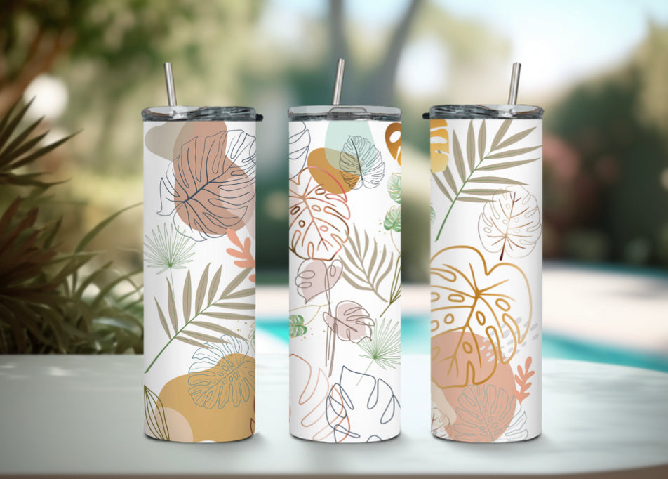 Boho Palm Tree Summer Tumbler