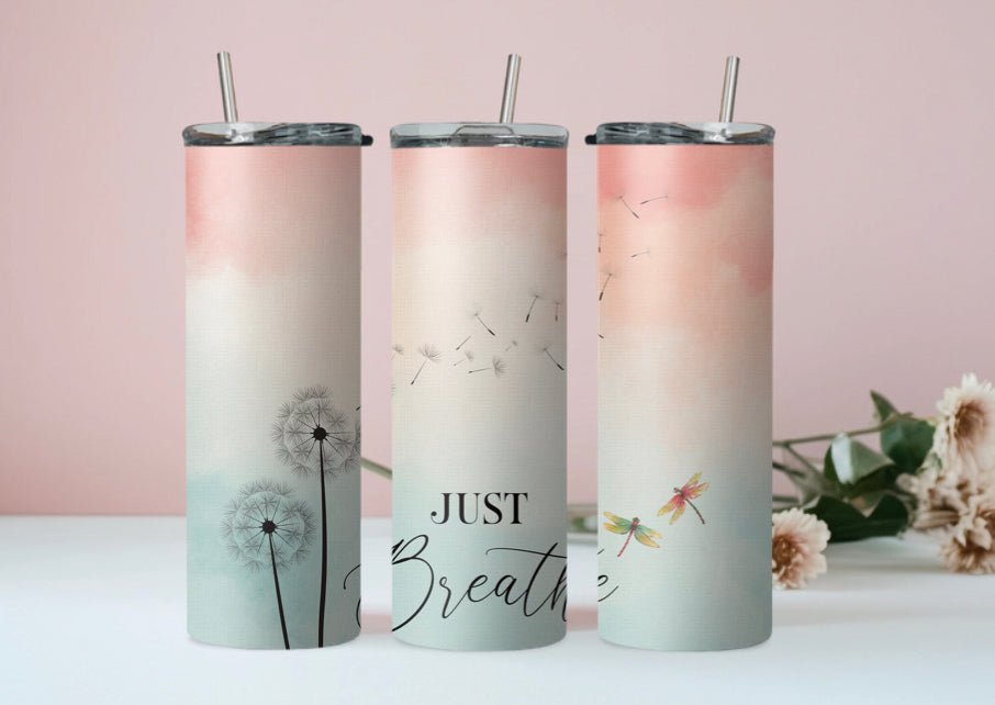 Just Breathe 2 Tumbler