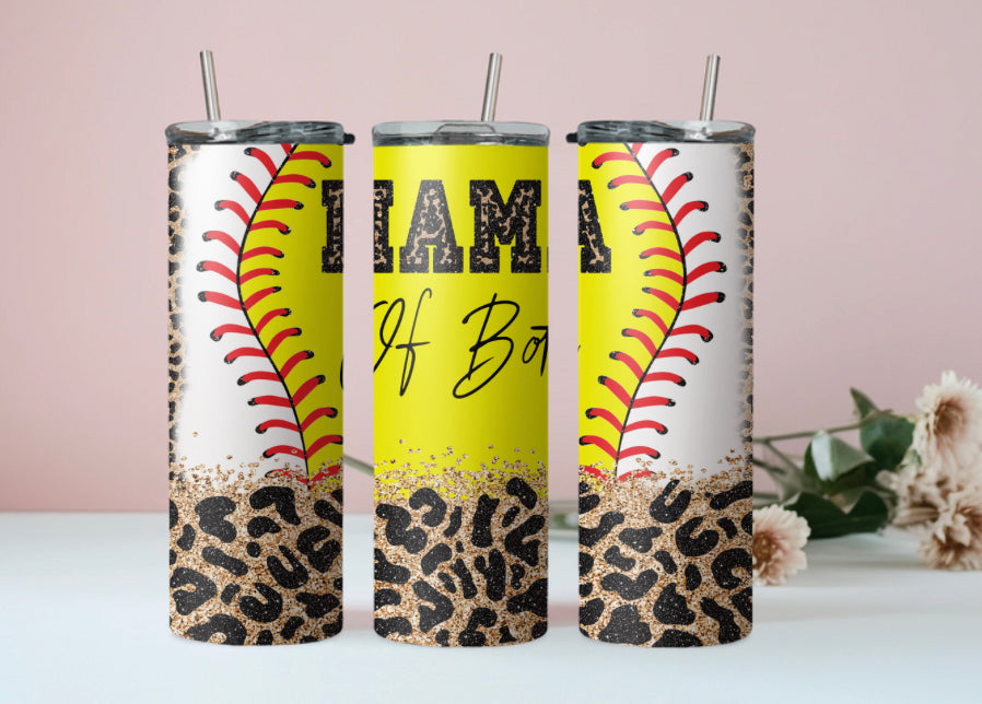 Mama of both softball/baseball 20oz Tumbler