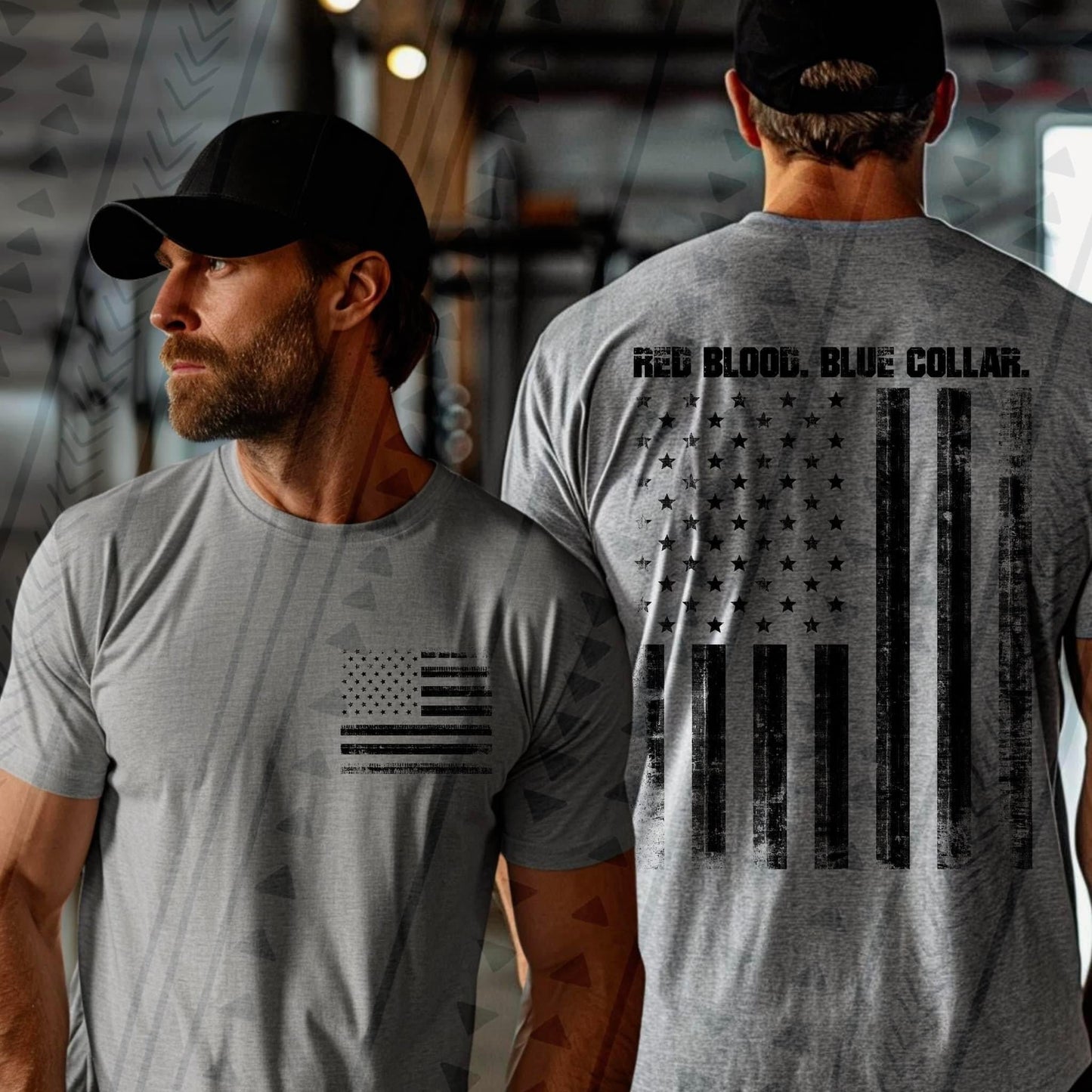 Red blood blue collar (ready for shipping/pickup)