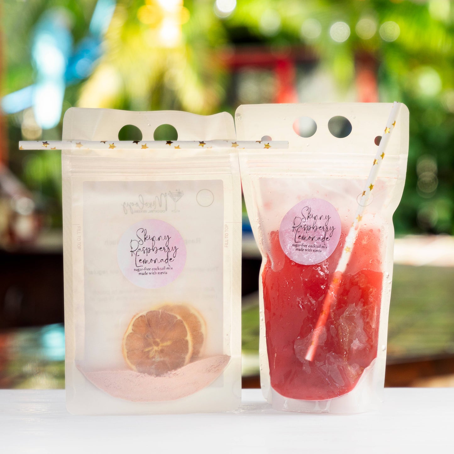Slush Cocktail Pouches (comes with straw)
